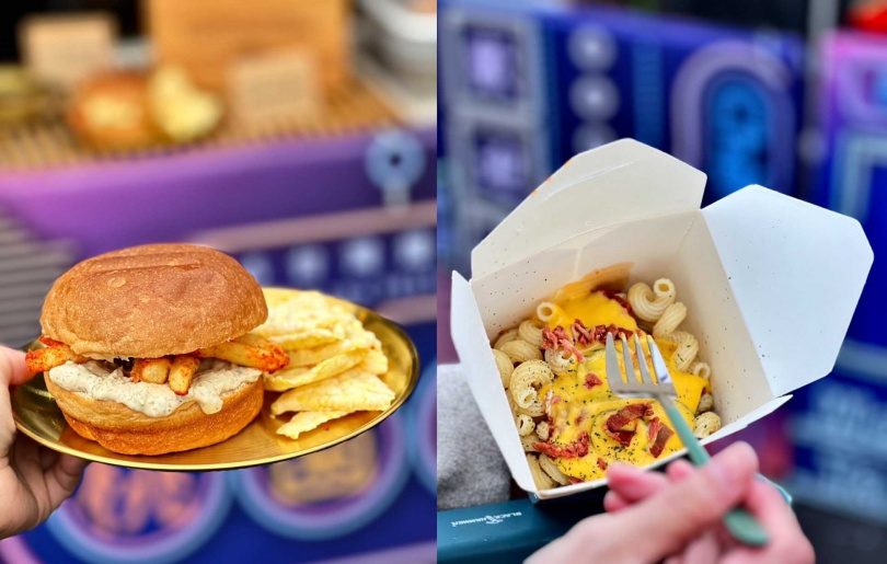 蔬食專區有「知初植物系永續廚房」（左）、「塔可植男-WOOREAL」等品牌出攤。（圖／桃園市政府提供）