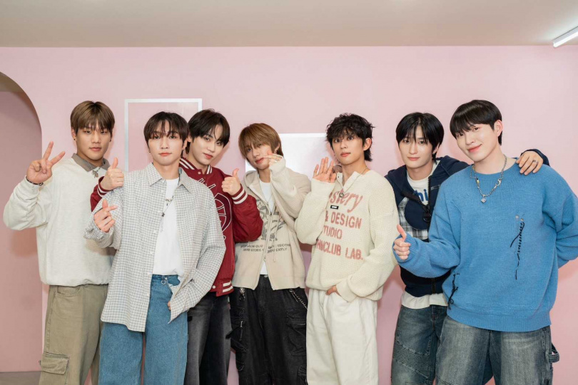 左起准序、YUKU、GK、HARRY、D1、E-CHAN、熙瓚。（圖／ Brave Entertainment、FU Entertainment、DJB提供）