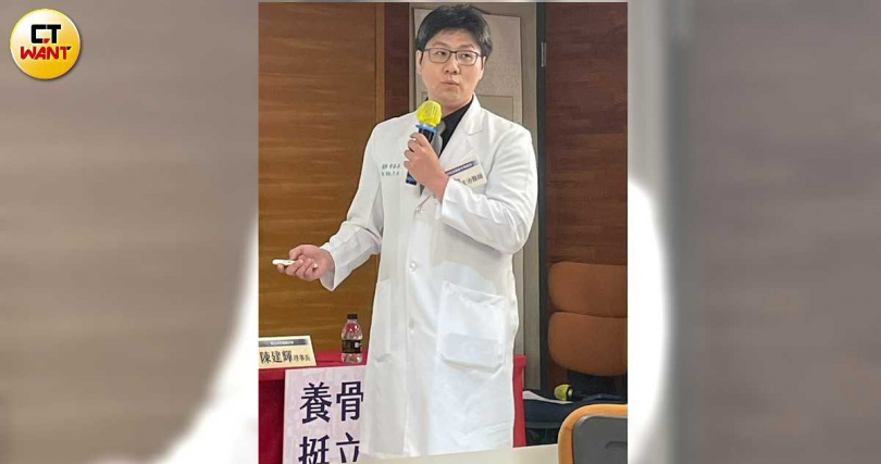 中國醫藥大學附設醫院中醫傷科主治醫師葉祐安。（圖／林則澄攝）