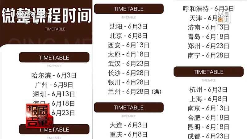 這些培訓班在中國各地城市皆有開課。（圖／翻攝微博）