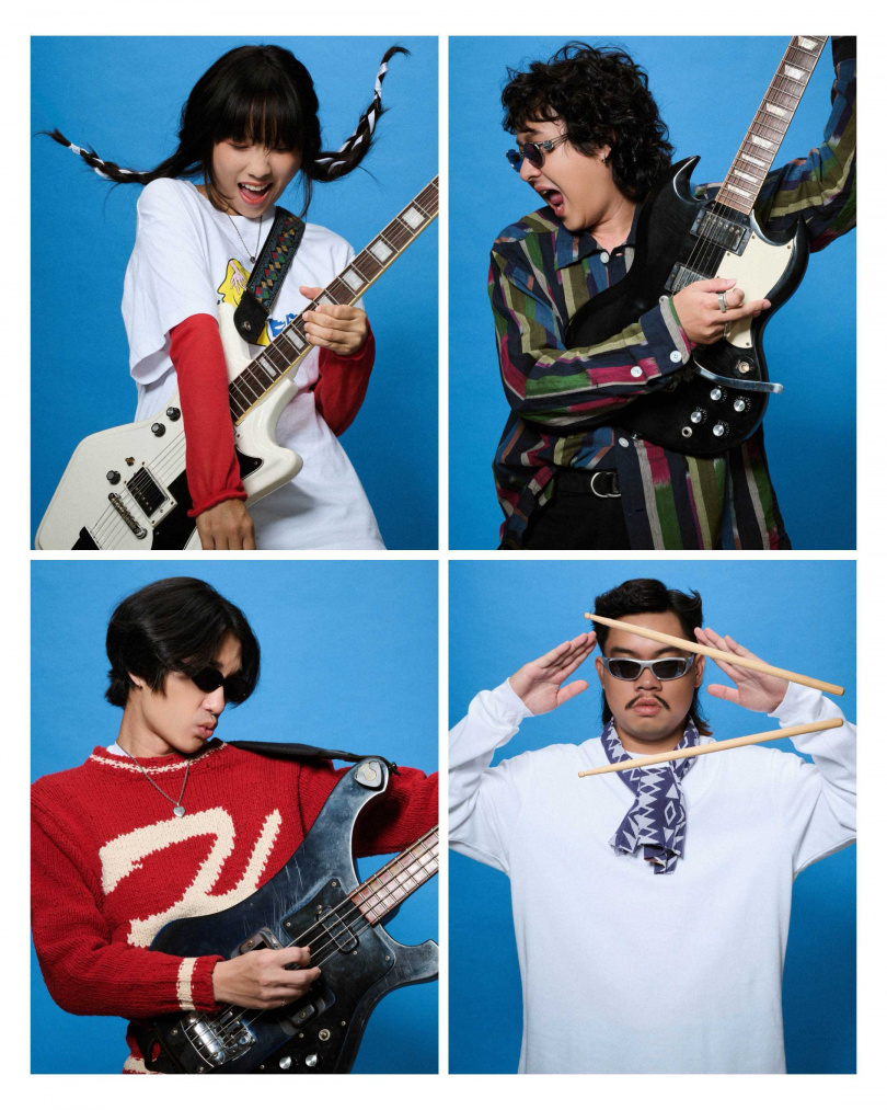 YONLAPA由身兼吉他手與女主唱的Noina領航，4位團員因各自在清邁的酒吧表演而認識組成，有吉他手Gun，貝斯手Nawin Raknaisil與鼓手Fewchy。（圖／YONLAPA提供）