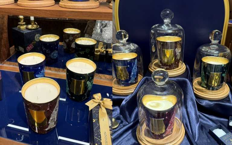 Trudon 聖誕限定【星界系列】香氛蠟燭270g / 5,180元、800g / 13,880元、2.8kg / 25,980元。（圖／黃筱婷攝）