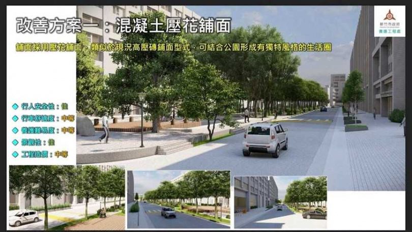 竹市「關新路19巷」因著石板造型地景與鋪設管線需要近期有不少優化討論。(圖/翻攝自新竹市政府官網)