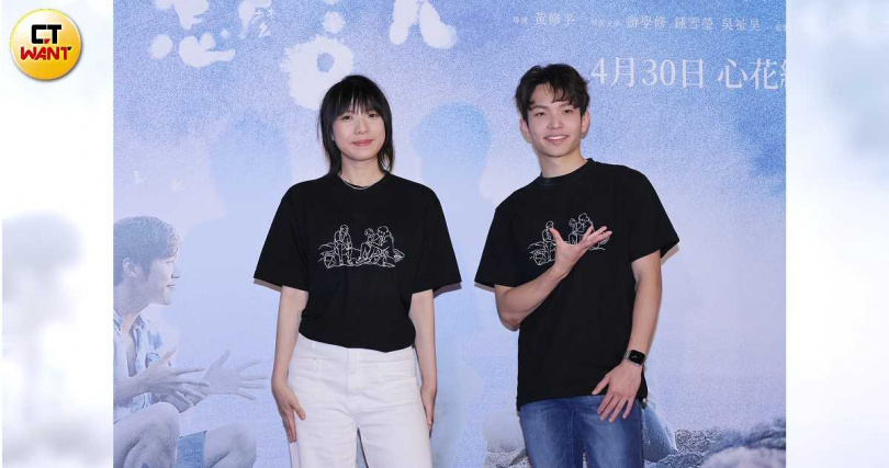 鍾雪瑩（左）、吳祉昊來台宣傳《看我今天怎麼說》。（圖／楊澍攝）