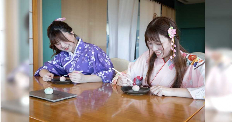 凡購買綠舞住宿券即贈經典體驗三選一，親手製作造型和菓子。（圖／綠舞飯店提供）