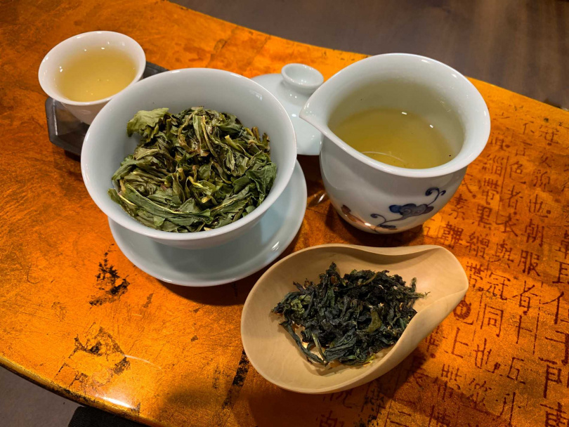 北頂茶園4分地僅收得10斤的有機包種茶。（圖／吳德亮攝）