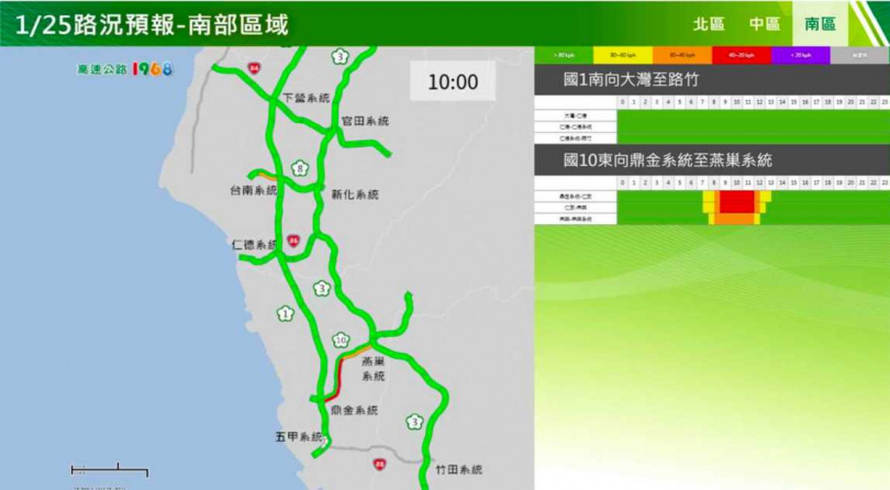 北部區域。（圖／高公局提供）