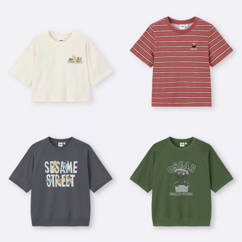 (上)女裝印花T恤Sesame Street/490元,(下)休閒風T恤/690元,(圖/品牌提供)