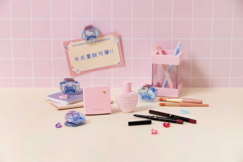 INTEGRATE 光透素裸顏美肌乳三麗鷗聯名組36mL / 479元、美肌蜜粉餅三麗鷗聯名組9.5g / 470元（圖／品牌提供）