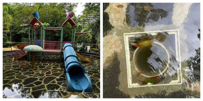 意外發生地點為社區泳池一角，女童疑遭排水口吸住溺斃，引發住戶與家屬極大震撼。