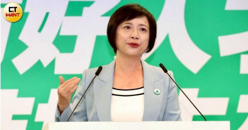 楊瓊瓔表示,有信心代表國民黨迎戰民進黨立委何欣純並獲得勝利。(圖/方萬民攝)