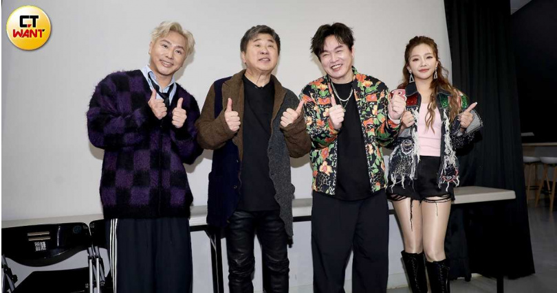 胡瓜領軍子弟兵賴慧如、歐漢聲，與康康，舉辦《鑽石舞台之夜》演唱會。（圖／侯世駿攝）