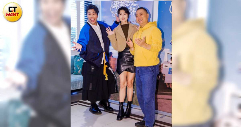 邵大倫(左起)、曹雅雯、邰智源出席媒體茶敘。(圖/趙文彬攝)