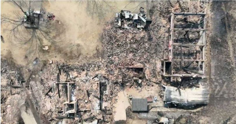 南韓東南部爆發野火至今已延燒6天，災情不斷擴大，而慶尚北道最具代表性大型寺廟之一、興建於西元681年的「孤雲寺」也慘遭燒毀。（圖／擷取自X）