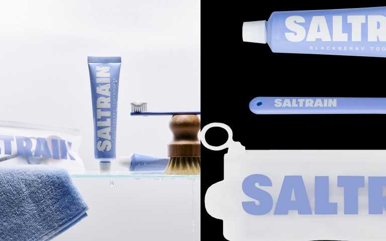 SALTRAIN x Today’s House 黑莓灰鹽牙膏牙刷旅行組 / 350元(圖/品牌提供)