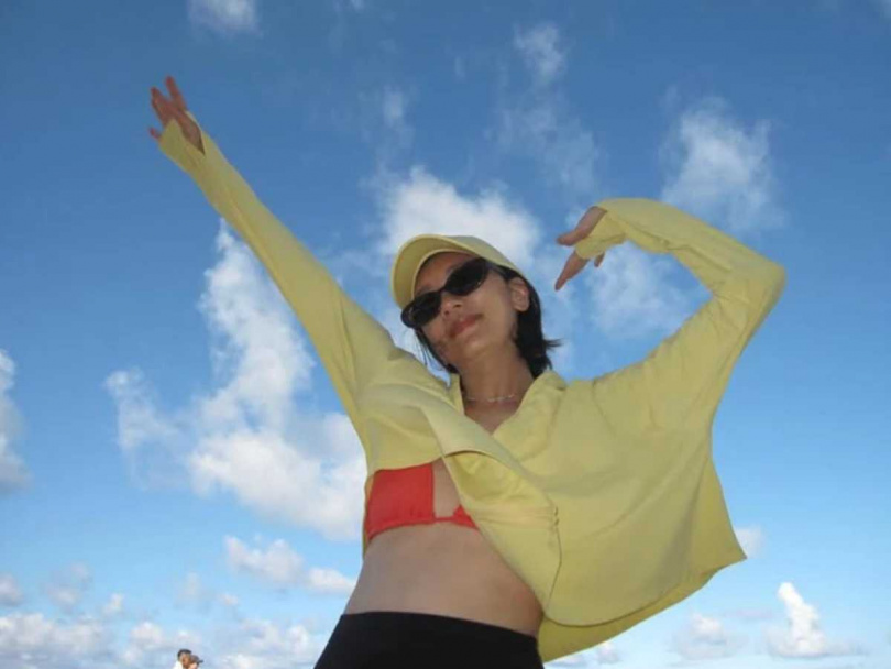 梧桐妹拍下賈靜雯的比基尼照。（圖／翻攝IG）