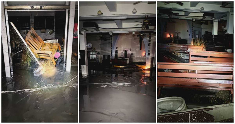 在這次洪水中,聖保祿歸化堂同樣受到重創。(圖/翻攝FB/程若石)