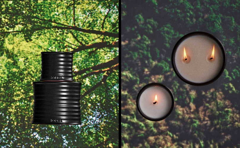 LOEWE 聖木香氛蠟燭 170g / 3,490元、610g / 8,950元(圖/品牌提供)