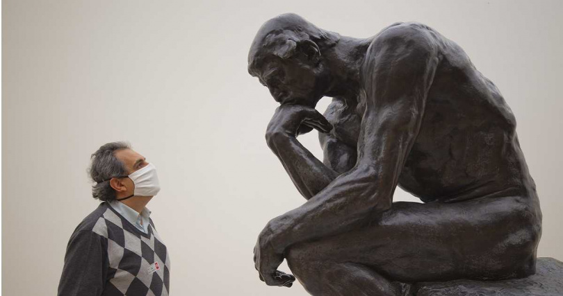 羅丹的著名作品《沉思者》。（圖／達志／美聯社）
