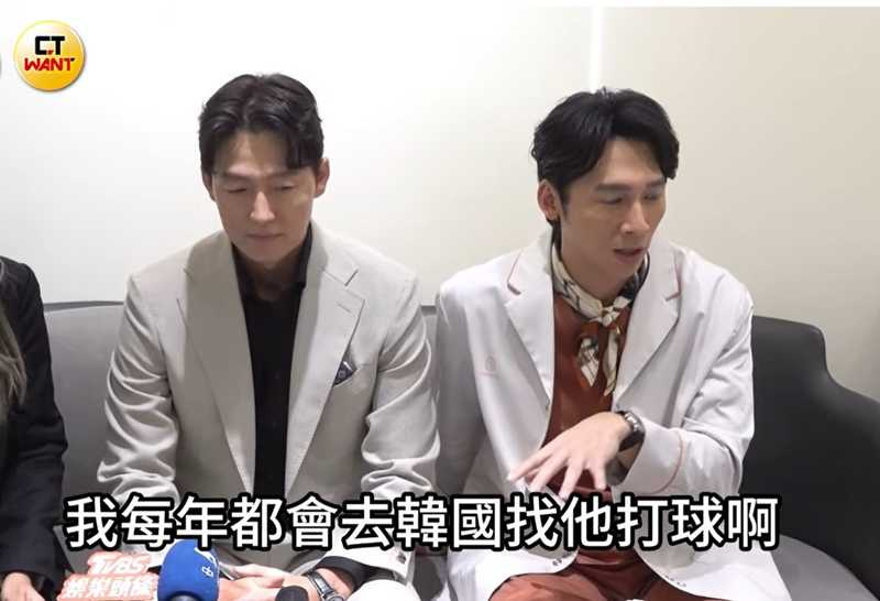 溫昇豪（右）因與李廷鎮有私交，擔任監製時二話不說就找來好友來台演出。（圖／本刊攝影組）