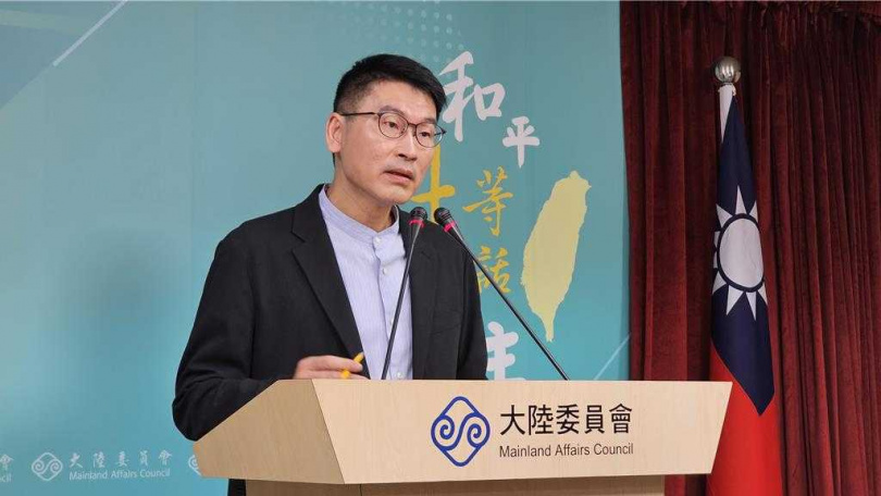 陸委會副主委兼發言人梁文傑。（圖／中國時報藍孝威攝）