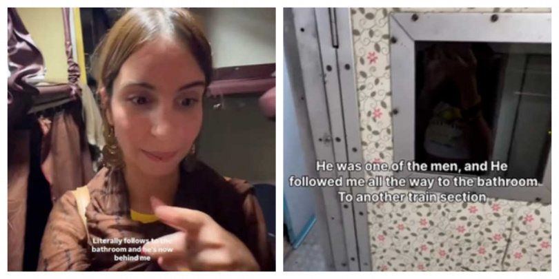 葡萄牙旅遊部落客在社群平台分享影片，描述她在印度搭乘火車時遇到的不安經歷。（圖／翻攝自IG，Ines Faria）