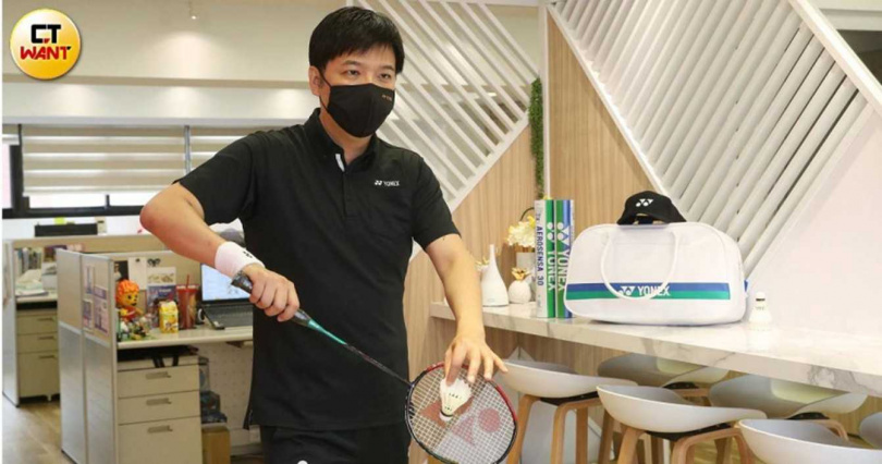 被譽為「新國球推手」的張國祚是羽協首位選手出身的理事長，他致力於協助選手、教練及裁判爭取權益，「接地氣」的作風得到不少選手肯定。（圖／趙世勳攝）