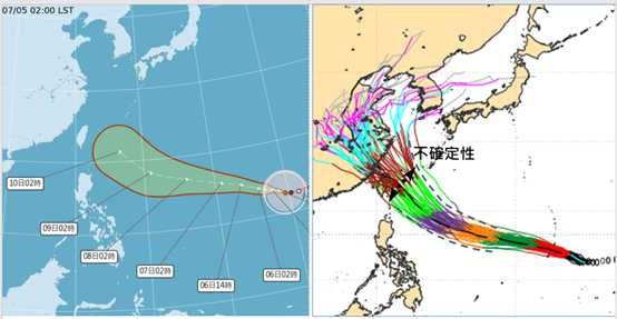 強颱巴威是「大而強之颱風」。(圖/取自洩天機教室)