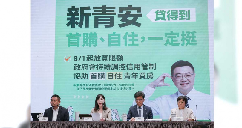 4日行政院宣布,新青安將被排除在《銀行法》第72-2條的30%限制外,要讓首購與自住民眾「貸得到」。(圖/報系資料庫)