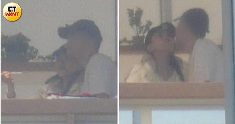 用餐期間，兩人更是時時親暱地黏在一起。（圖／本刊攝影組）