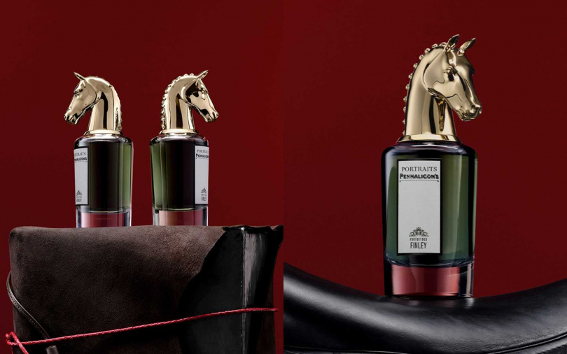 「不期而遇的芬利」香氣設定同樣充滿角色魅力—開心果的溫潤甜感與紫羅蘭葉、豆蔻相互輝映,辛香與皮革氣息在其中流轉,既優雅又帶點不羈個性,彷彿替配戴者增添一種從容駕馭挑戰的底氣。(圖/品牌提供)