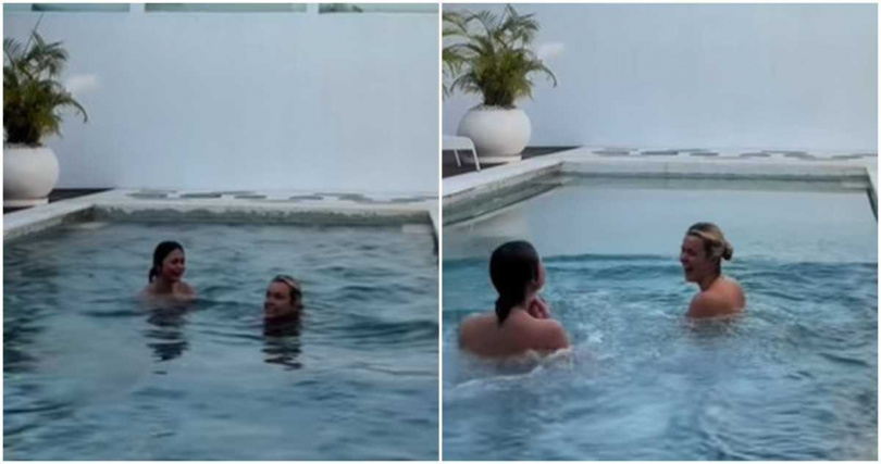 霍頓跟貝拉傻眼。（圖／翻攝karina_horton9／TikTok）