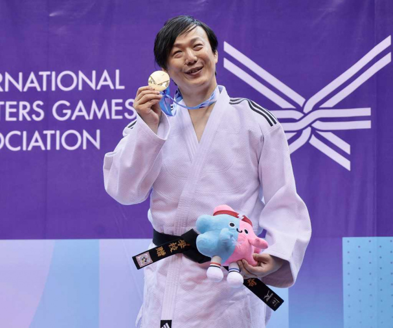 蕭煌奇在世壯運帕拉柔道開心奪金。（圖／報系資料照）