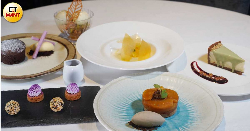 店內甜點提供多種選擇，價位主要落在380元。（圖／魏妤靜攝）