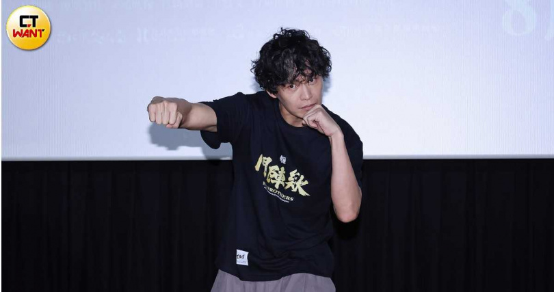 黃鐙輝首次加入《角頭》演出陣容。（圖／楊澍攝）