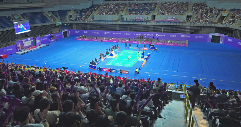 高雄羽球大師賽28日圓滿落幕！球迷齊聚高雄巨蛋，共同見證台灣好手奪下1金2銀的榮耀時刻。（圖／中華羽協提供）