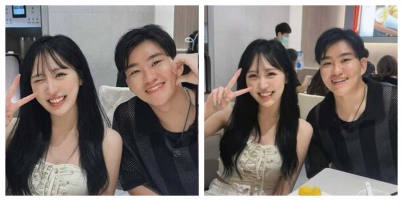 網友比對出Joeman與蕭伊行程、背景相符，兩人合照再添戀情佐證。（圖／翻攝自IG）