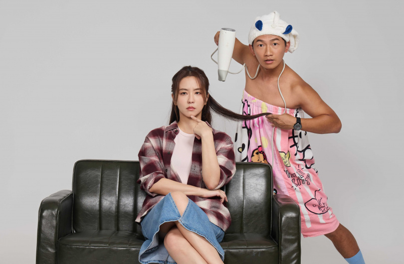 蔡昌憲與周曉涵飾演婚姻進入磨合期的歡喜冤家。(圖/艾彼新創股份有限公司提供)