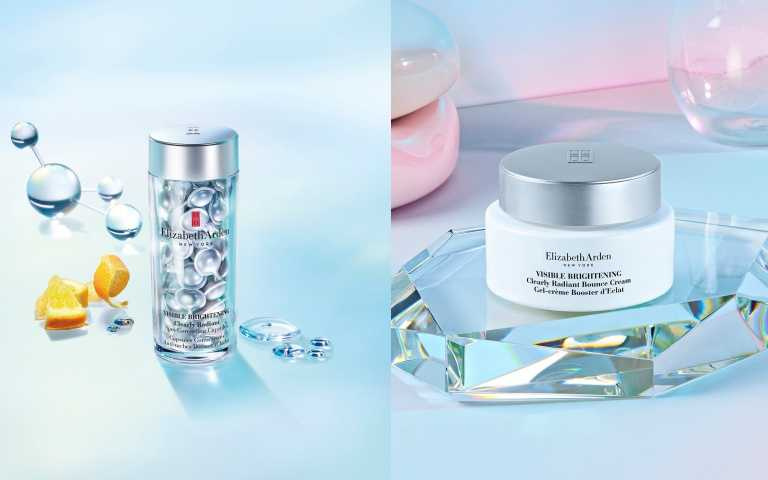 伊麗莎白雅頓光纖鑽白智慧淨斑膠囊60顆/3,950元；伊麗莎白雅頓光纖鑽白智慧淨斑霜50ml/2,950元（圖／品牌提供）