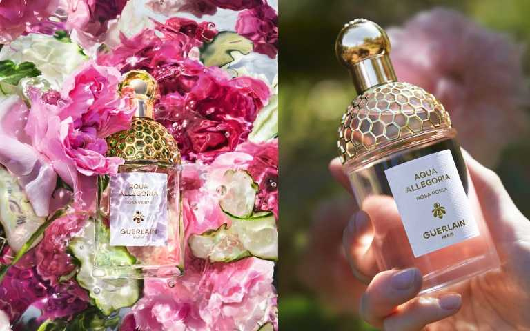 嬌蘭GUERLAIN 花草水語夏沁玫瑰淡香水75ml/4,340元、125ml/5,900元、另有補充瓶 200ml/7,100元。（圖／品牌提供）