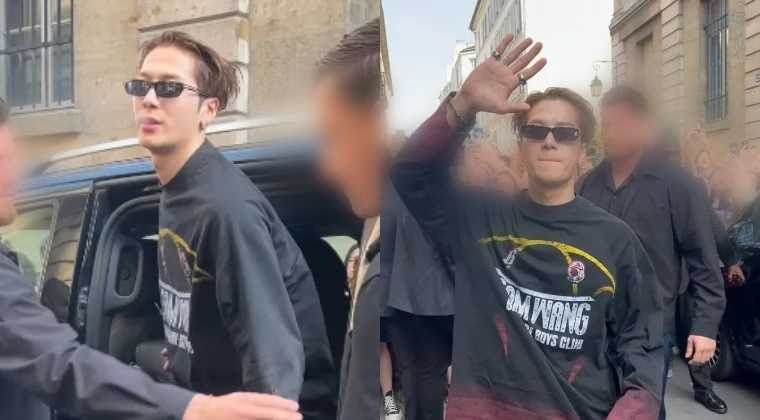 王嘉爾去年曾疑似將電子菸吐在保鑣臉上。(圖/翻攝自guillaume_bsre IG)