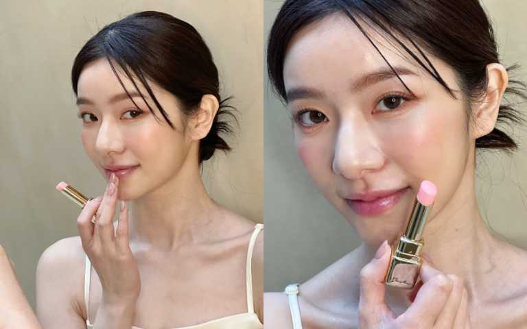 能充分滋潤雙唇,擦去就有嫩嫩的粉紅色讓春妝更加甜美動人。嬌蘭 KISSKISS 法式之吻波光蜜糖護唇膏/1,450元(圖/廖怡婷攝)