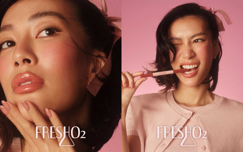 FreshO2方糖家族首位代言人莫莉的形象大片，每張都甜的好有力量！（圖／品牌提供）