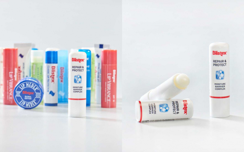 碧唇Blistex「水感修護潤唇膏」將於10月起@台灣全家便利商店以及momo、蝦皮等線上商店同步上市。(圖/品牌提供)