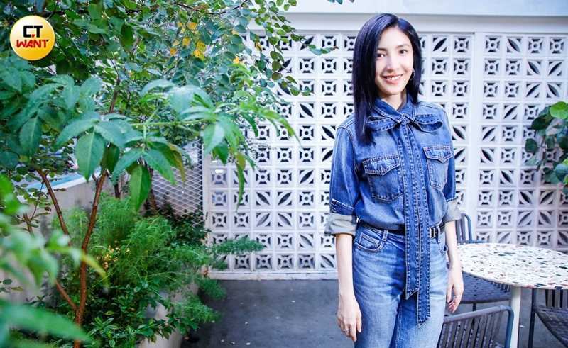 楊謹華大方表示希望自己能得獎。（圖／趙文彬攝）