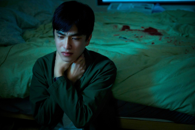 曾敬驊分享他的角色本來想和柯佳嬿一起逃離世界。（圖／Netflix提供）