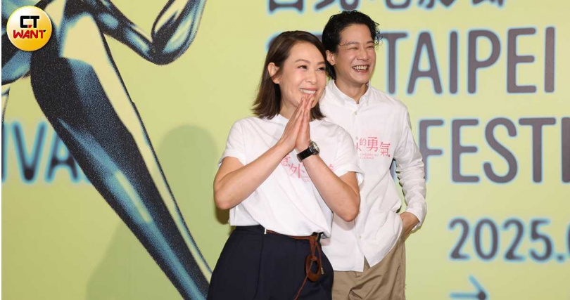 劉若英開玩笑表示,當演員比幕後還辛苦很多,要十分注意自己狀態好不好。(圖/焦正德攝)