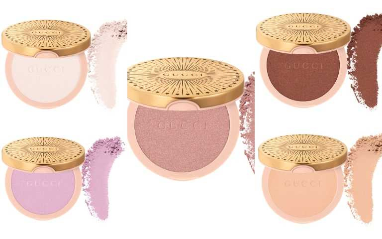 GUCCI 立體高光亮彩粉餅(共5色)／2,150元（圖／品牌提供）