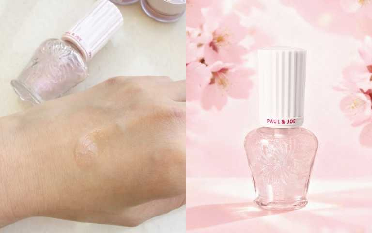 PAUL&JOE 粉紅櫻花珍珠光隔離乳15ml / 700元。（圖／品牌提供、黃筱婷攝）