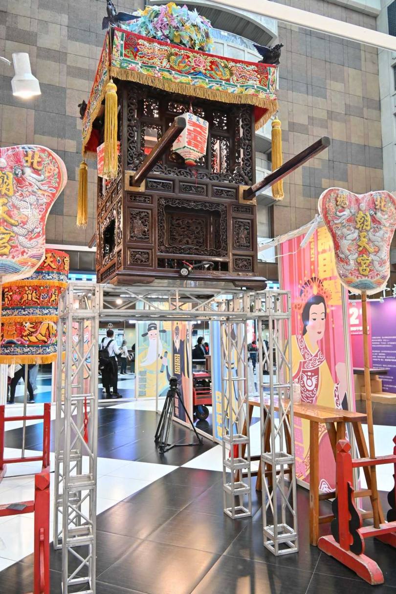 北港朝天宮董事長蔡咏鍀呼籲大家參展多捐香油錢，將全數捐給基金會。（圖／翻攝畫面）